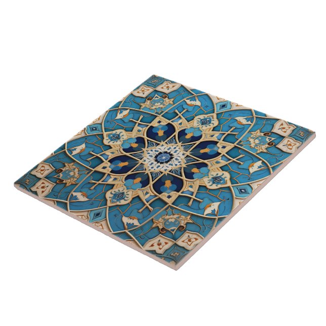 Carreau Art traditionnel persan traditionnel ornemental 8 (Côté)