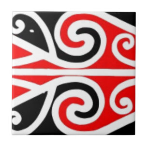 Carreau art tribal de conceptions maories pour vous