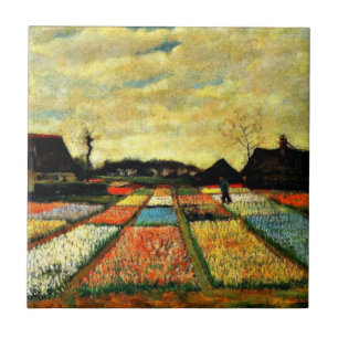 Carreau Art Van Gogh : Lits de fleurs en Hollande