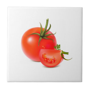 Carreau Art vert rouge de nourriture de tomate