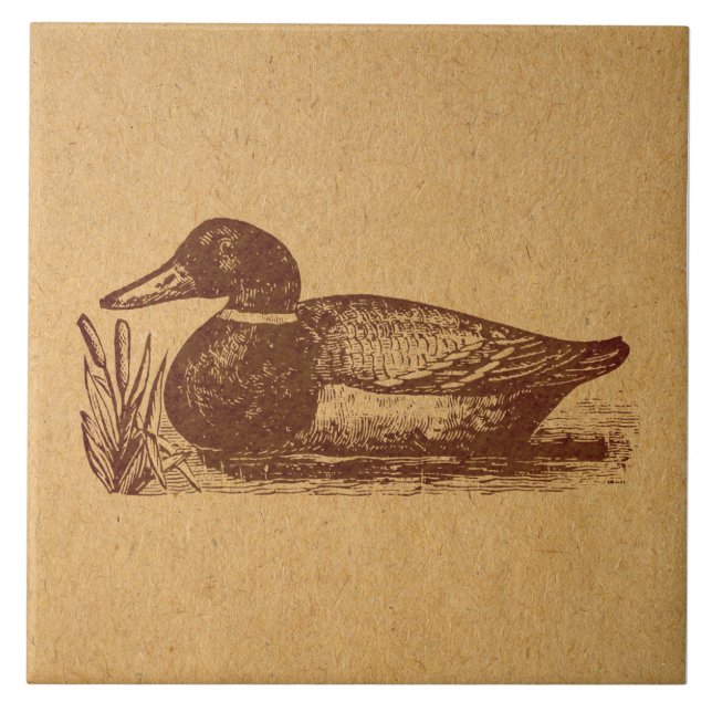 Carreau Art vieux jeu de canard (Devant)