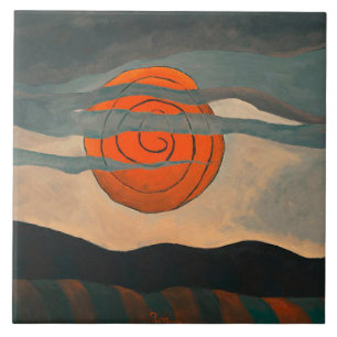Carreau Arthur Dove, Red Sun,