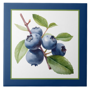 Carreau artisanat de la maison fruit bleuet