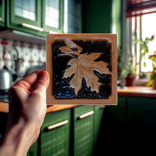 Carreau Artiste Carrelage feuille d'érable Espresso & cuiv