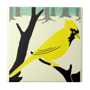 Carreau Arts et artisanat ou artisan 1907 Oiseau