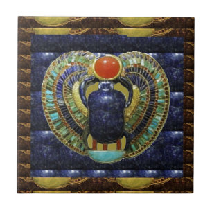 Carreau Arts VINTAGES de temple des PYRAMIDES de l'Egypte