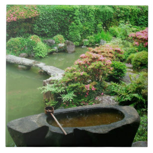 Carreau Asie, Japon, Kyoto. Jardin zen