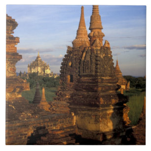 Carreau Asie, Myanmar, Bagan. Temples antiques et