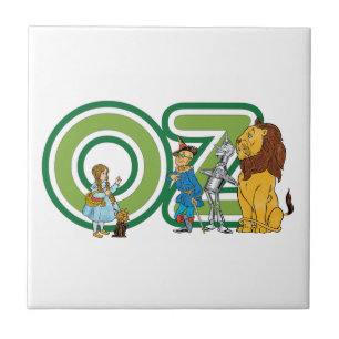 Carreau Assistant vintage de caractères Oz et de lettres t