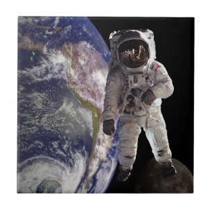 Carreau Astronaute en céramique