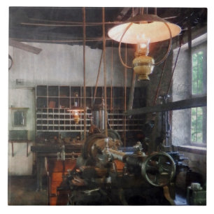 Carreau Atelier mécanique avec lanterne