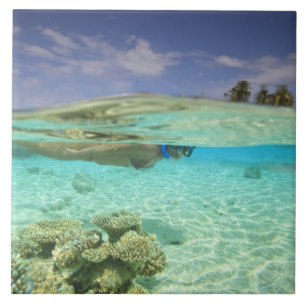 Carreau Atoll de Huvadhoo Sud, Maldives Sud, Inde