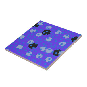 Carreau Atomic Blueberry - Rêve à pois rétro
