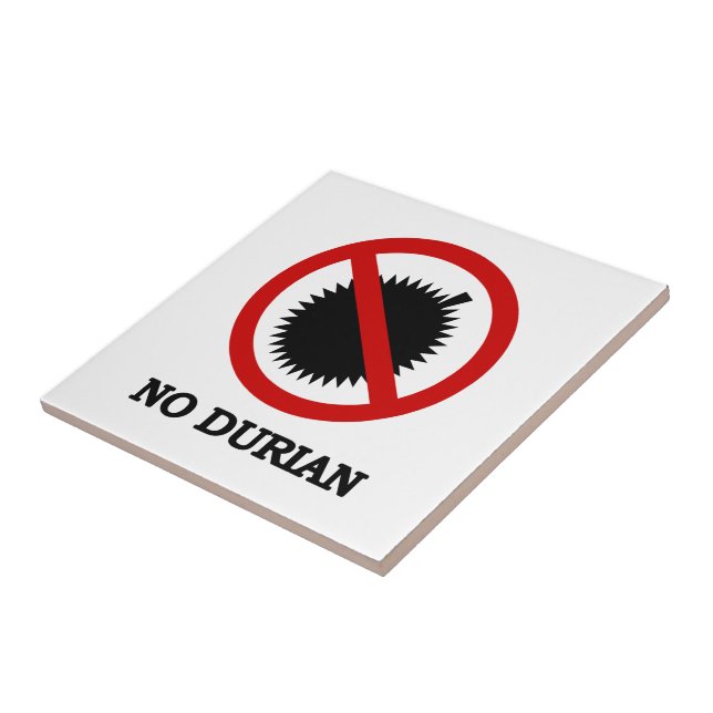 Carreau AUCUN signe de fruit tropical de durian (Côté)