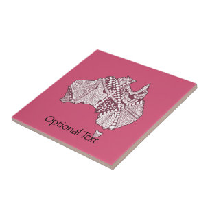 Carreau Australie Carte Doodle Art