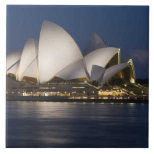 Carreau Australie, Sydney. Opéra de Sydney la nuit sur