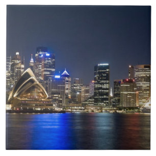 Carreau Australie, Sydney. Skyline avec l'Opéra de Sydney