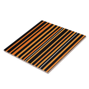 Carreau Automne Moderne Orange Collection Luxe