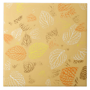 Carreau Automne, Motif de feuilles 4