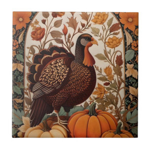 Carreau Automne turc vintage et Citrouille