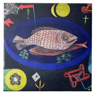 Carreau Autour du poisson, Paul Klee
