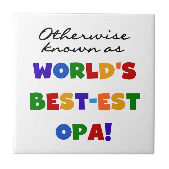 Carreau Autres T-shirts et cadeaux Opa (Devant)