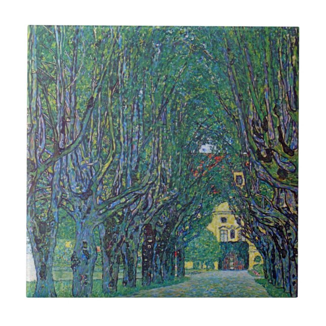 Carreau Avenue In Schloss Kammer Park par Gustav Klimt (Devant)