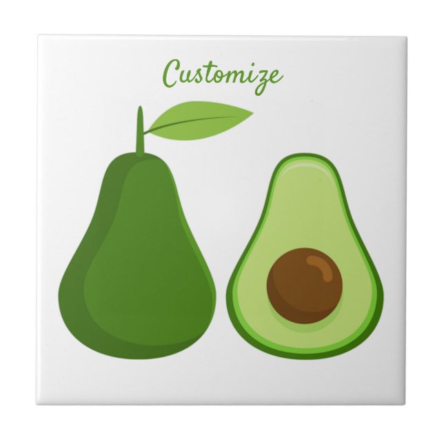 Carreau Avocado Lover Design Thunder_Cove (Devant)