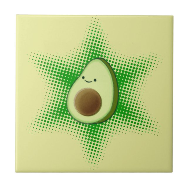 Carreau Avocado Superstar Cute (Devant)
