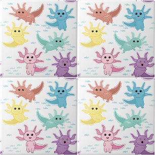 Carreau Axolotl Enfants Cute Salamander Enfants Chambre No