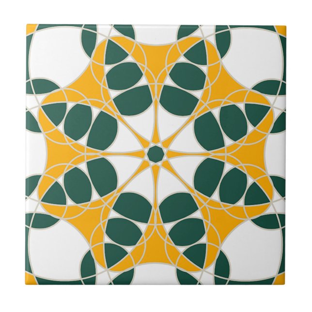Carreau Azulejo Amarillo y Verde (Devant)