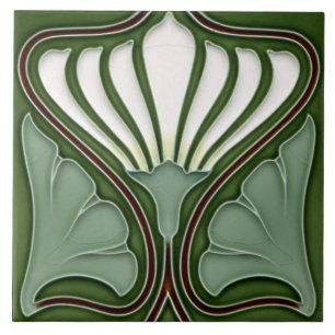 Carreau Azulejo Art Nouveau cheminée murale Carrelage