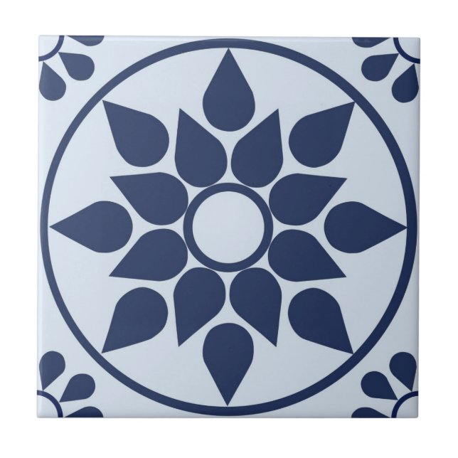 Carreau Azulejo bleu (Devant)