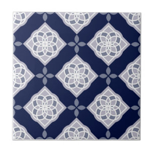Carreau azulejo bleu décoratif portugais