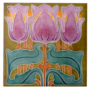 Carreau Azulejo Carrelage Art nouveau cheminée décorative