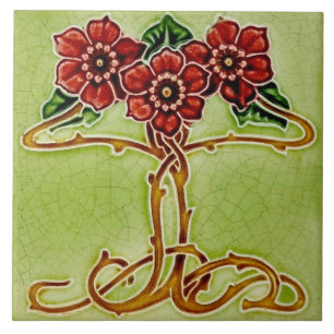 Carreau Azulejo Carrelage Art nouveau cheminée décorative