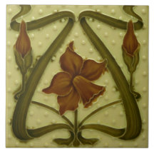 Azulejo Carrelage Art nouveau cheminée décorative