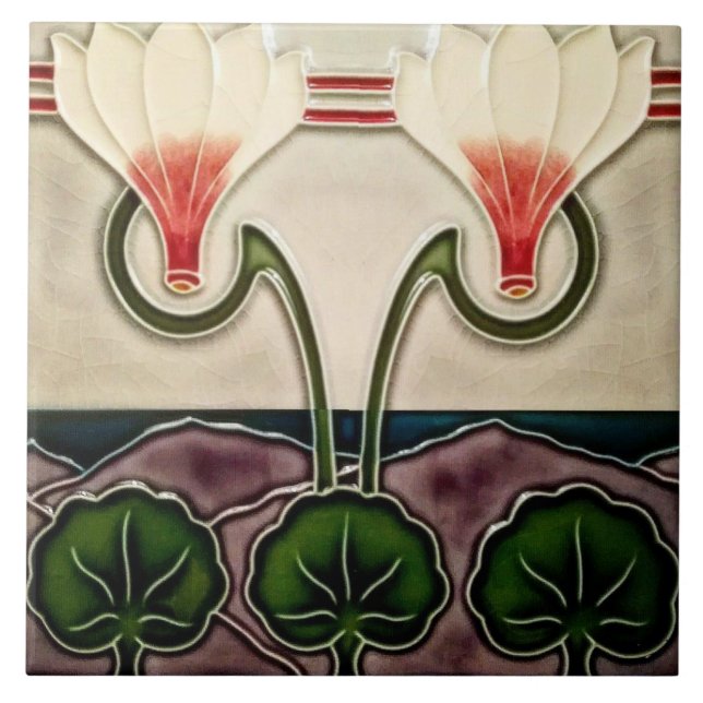 Carreau Azulejo Carrelage Art nouveau cheminée décorative (Devant)