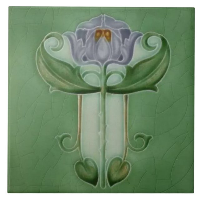 Carreau Azulejo Carrelage Art nouveau cheminée décorative (Devant)