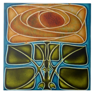 Carreau Azulejo Carrelage Art nouveau cheminée décorative