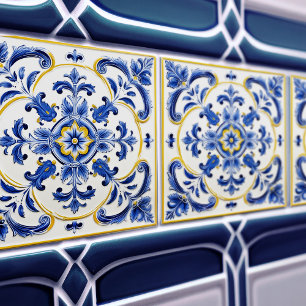 Carreau Azulejo Lisbon Motif de céramique de Talavera