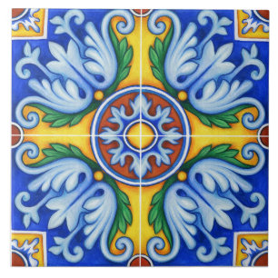 Carreau Azulejo Lisbonne motif Talavera Design céramique