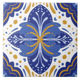 Carreau Azulejo portugais méditerranéen traditionnel