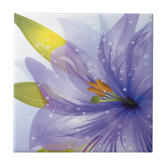 Carreau Azulejos de cerámica Belle fleur  (Devant)
