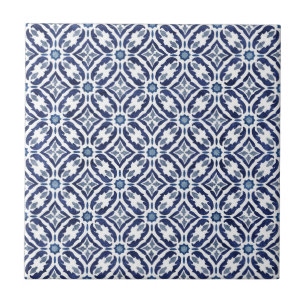 Carreau Azulejos Espagne Tuile Talavera Blue Indigo
