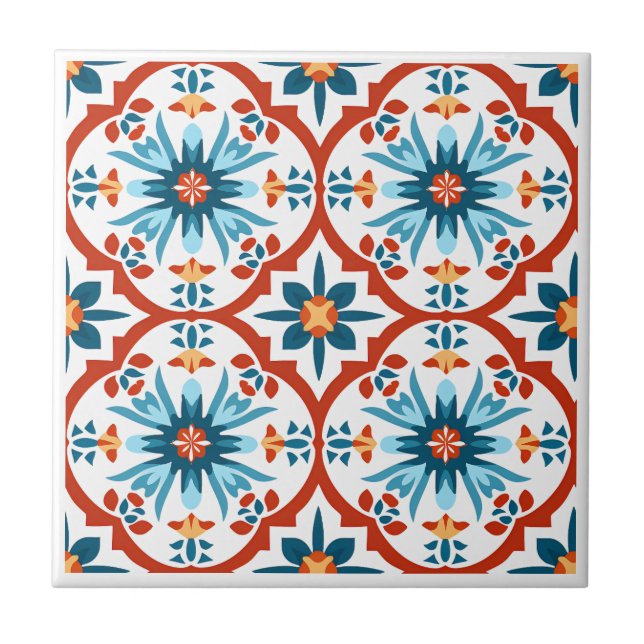 Carreau azulejos espagnol en céramique (Devant)