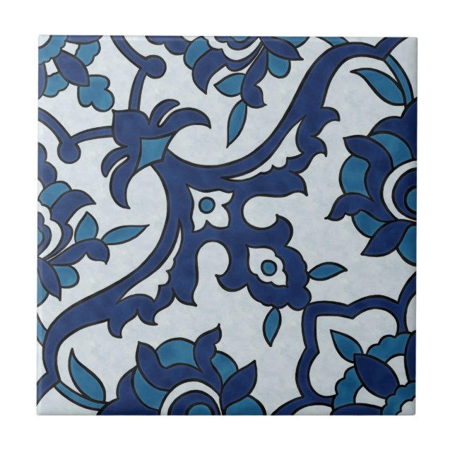 Carreau Azulejos Floral Carrelage Motif (Devant)