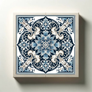 Carreau Azure Lotus Majesty