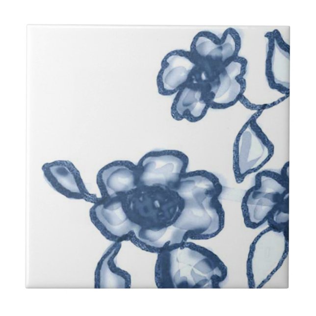 Carreau B1 - tuile murale de panier de Delft - B1 (Devant)