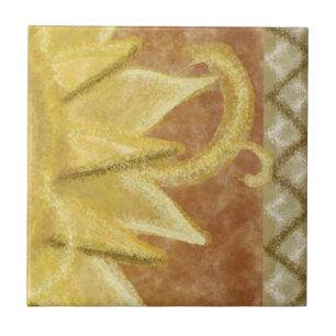 Carreau B3 - Peinture murale de Sunface, droite moyenne -